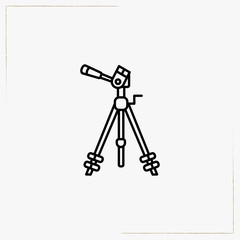 camera stand line icon