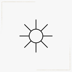 sun line icon