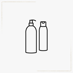 cosmetic spray line icon