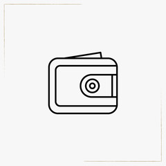 wallet line icon