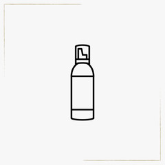 cosmetic spray line icon
