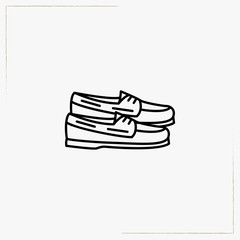 shoes line icon
