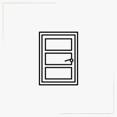 doors line icon
