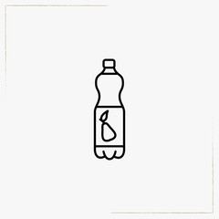 juice bottle line icon