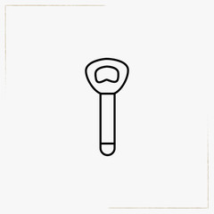 bottle opener line icon