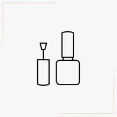 nail polish line icon