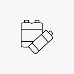 battery line icon