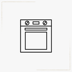 stove line icon