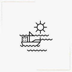 dawn line icon