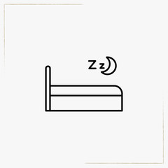 bed line icon