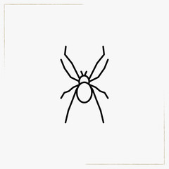 bug line icon