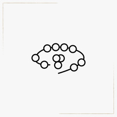 necklace line icon