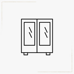 cupboard line icon