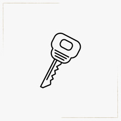keys line icon