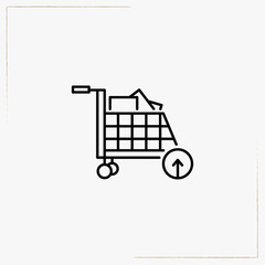 online purchase line icon