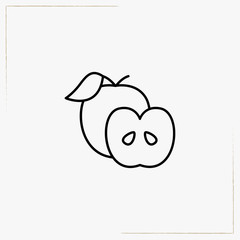 apple line icon