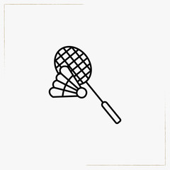 badminton line icon