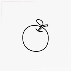 apple line icon