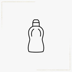 household chemicals line icon