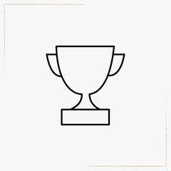 trophy line icon