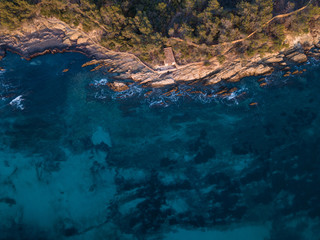 Coastline aerial shot