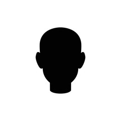 Human head vector icon.