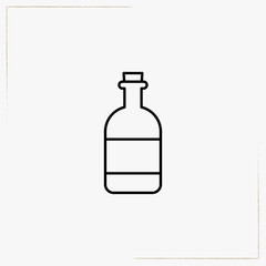 bottle line icon