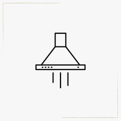 air exhaust line icon