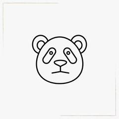 bear line icon