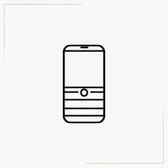 mobile phone line icon