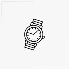 watch line icon