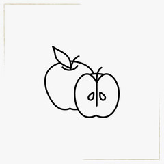 apple line icon