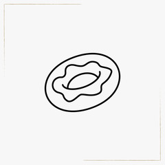 doughnut line icon