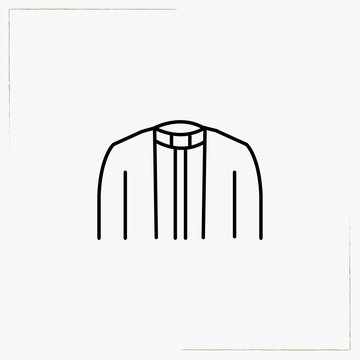 recommend clip art: priest dress line icon