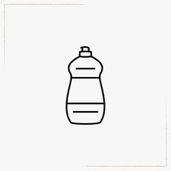 Fototapeta premium household chemicals line icon