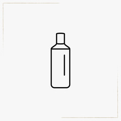 household chemicals line icon