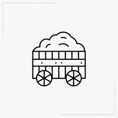 industry trolley line icon