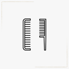 comb line icon