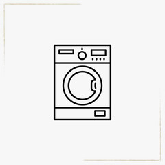 washing machine line icon