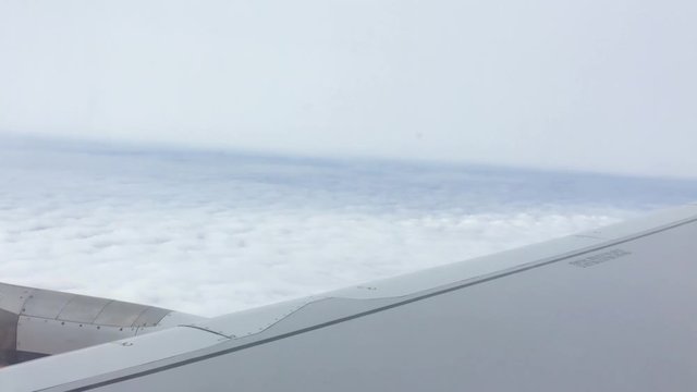 Vista dal finestrino dell'aereo