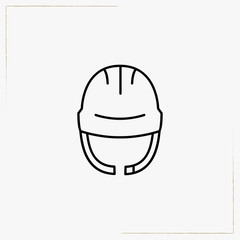 helmet line icon