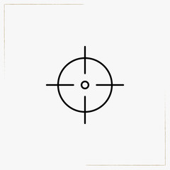 target line icon