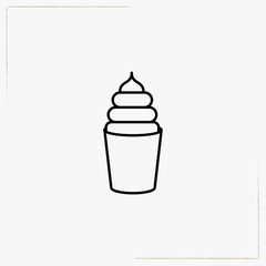 ice cream line icon