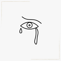 tears line icon