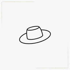 hat line icon
