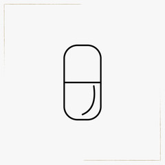 capsule line icon