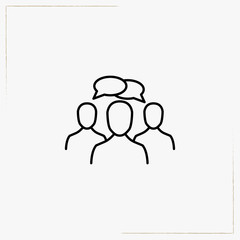 conversation line icon