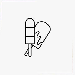 ice cream line icon