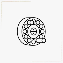 fishing coil line icon