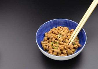 タレで練った納豆